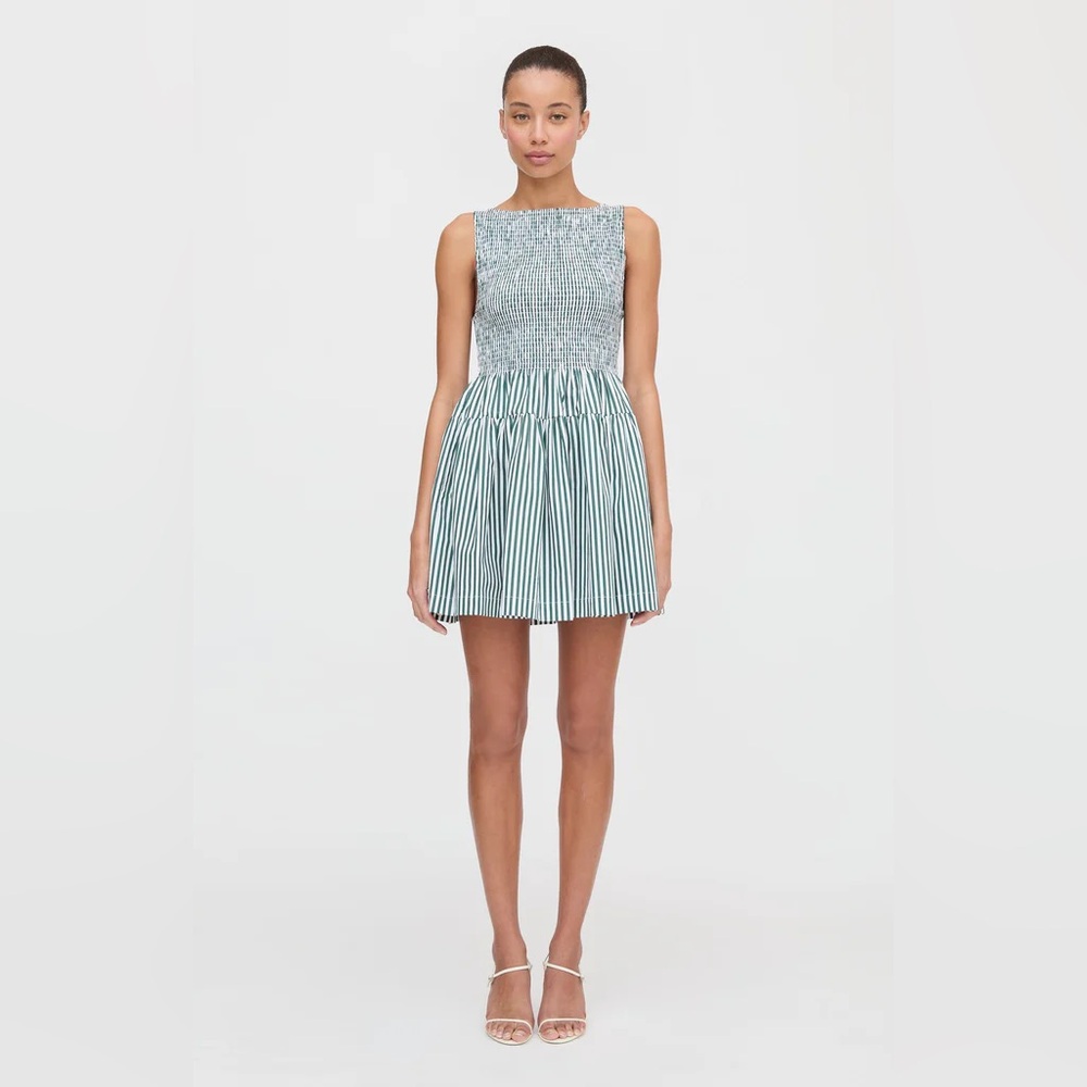 Hill house mini cosima in green stripe XS
